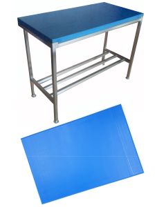 1” Blue Polytop & Polytop Tables 3ft x 2ft
